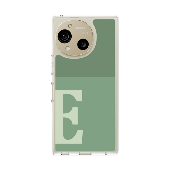 スリムプロテクションケース［ オリジナル - initial two tone - E green ］