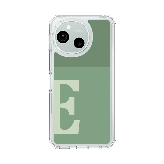 スリムプロテクションケース［ オリジナル - initial two tone - E green ］