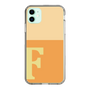 スリムプロテクションケース［ オリジナル - initial two tone - F orange ］