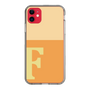 スリムプロテクションケース［ オリジナル - initial two tone - F orange ］