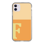 スリムプロテクションケース［ オリジナル - initial two tone - F orange ］