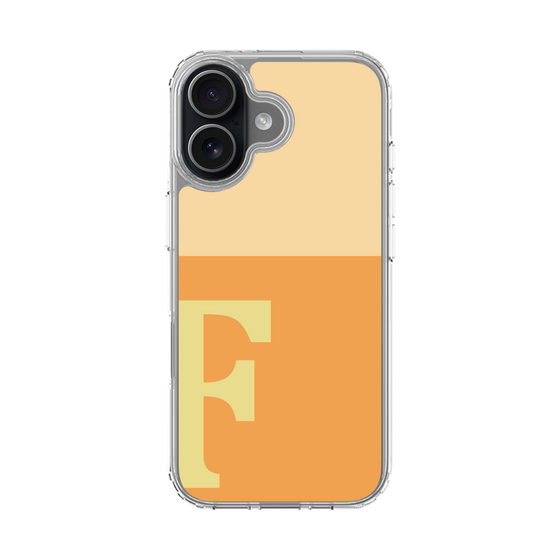 スリムプロテクションケース［ オリジナル - initial two tone - F orange ］