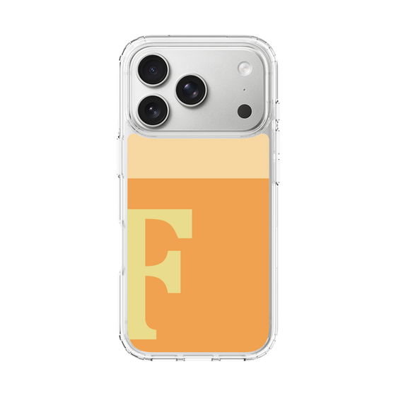 スリムプロテクションケース［ オリジナル - initial two tone - F orange ］