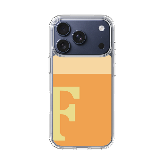 スリムプロテクションケース［ オリジナル - initial two tone - F orange ］