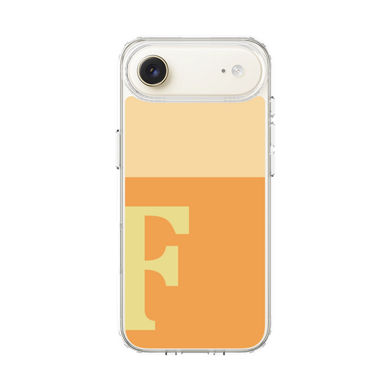 スリムプロテクションケース［ オリジナル - initial two tone - F orange ］
