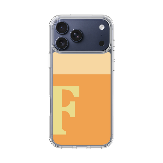 スリムプロテクションケース［ オリジナル - initial two tone - F orange ］