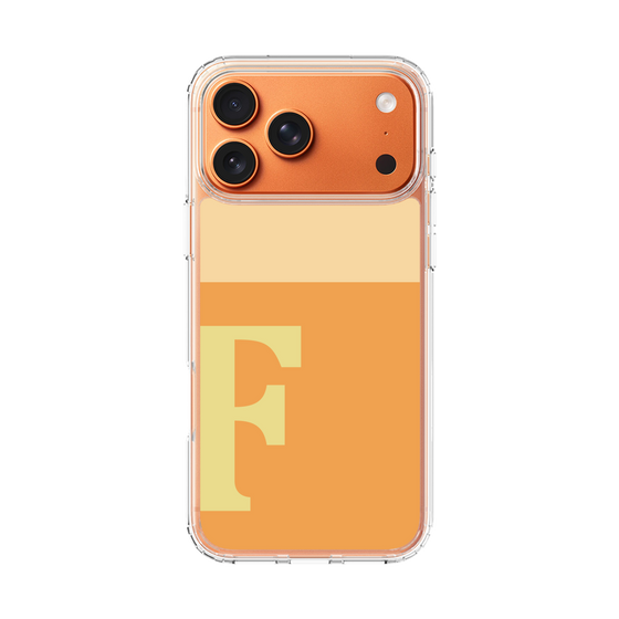 スリムプロテクションケース［ オリジナル - initial two tone - F orange ］