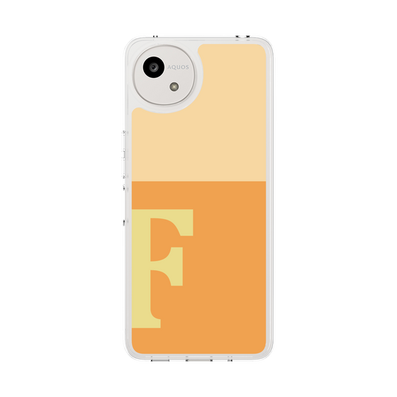 スリムプロテクションケース［ オリジナル - initial two tone - F orange ］