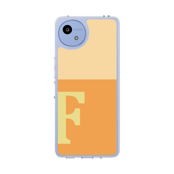 スリムプロテクションケース［ オリジナル - initial two tone - F orange ］