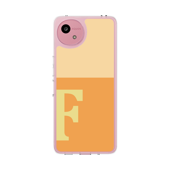 スリムプロテクションケース［ オリジナル - initial two tone - F orange ］