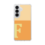 スリムプロテクションケース［ オリジナル - initial two tone - F orange ］