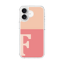 スリムプロテクションケース［ オリジナル - initial two tone - F pink ］