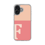 スリムプロテクションケース［ オリジナル - initial two tone - F pink ］