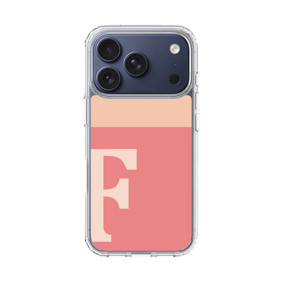 スリムプロテクションケース［ オリジナル - initial two tone - F pink ］