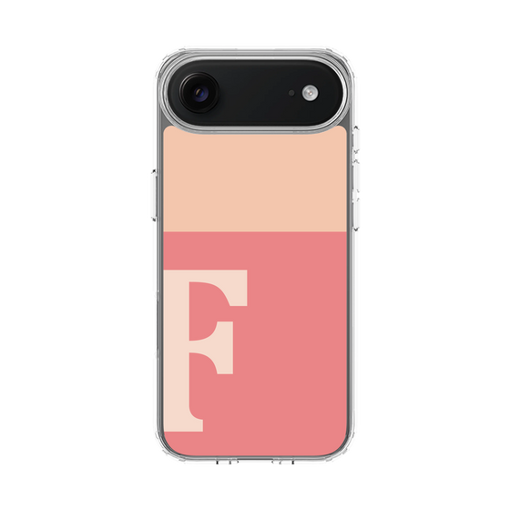 スリムプロテクションケース［ オリジナル - initial two tone - F pink ］