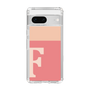 スリムプロテクションケース［ オリジナル - initial two tone - F pink ］
