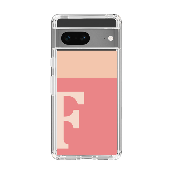 スリムプロテクションケース［ オリジナル - initial two tone - F pink ］
