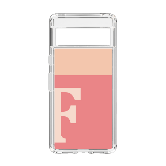 スリムプロテクションケース［ オリジナル - initial two tone - F pink ］