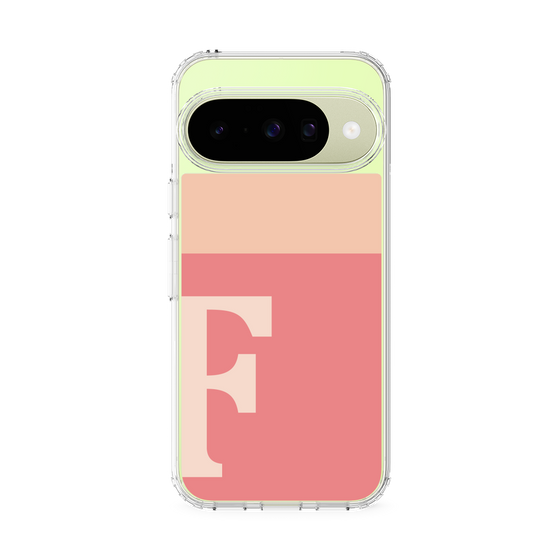 スリムプロテクションケース［ オリジナル - initial two tone - F pink ］