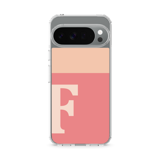 スリムプロテクションケース［ オリジナル - initial two tone - F pink ］