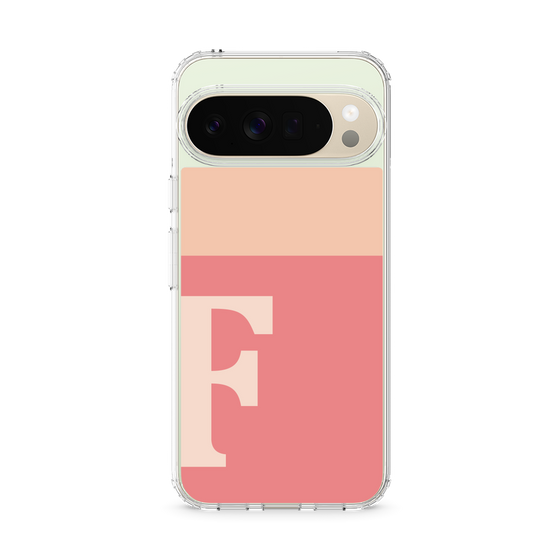 スリムプロテクションケース［ オリジナル - initial two tone - F pink ］