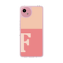 スリムプロテクションケース［ オリジナル - initial two tone - F pink ］