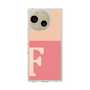 スリムプロテクションケース［ オリジナル - initial two tone - F pink ］
