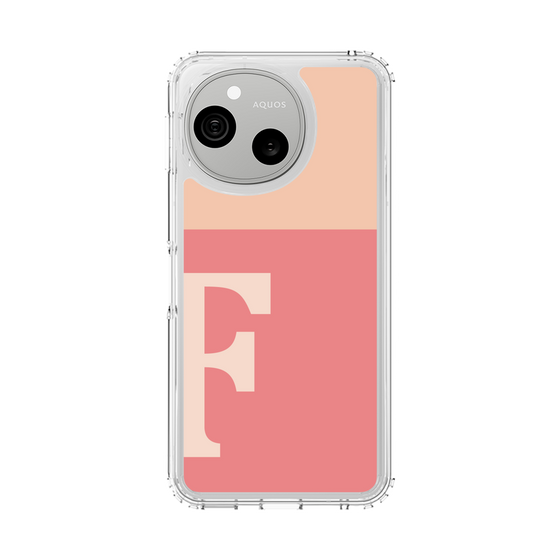 スリムプロテクションケース［ オリジナル - initial two tone - F pink ］