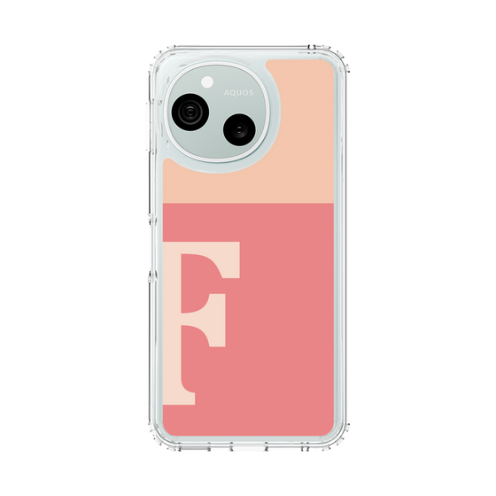 スリムプロテクションケース［ オリジナル - initial two tone - F pink ］