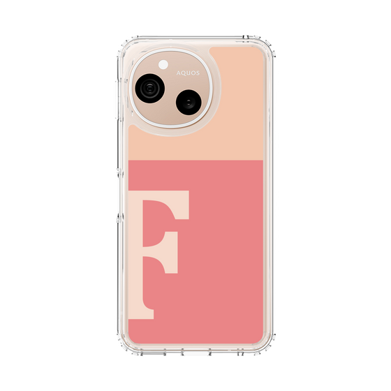 スリムプロテクションケース［ オリジナル - initial two tone - F pink ］