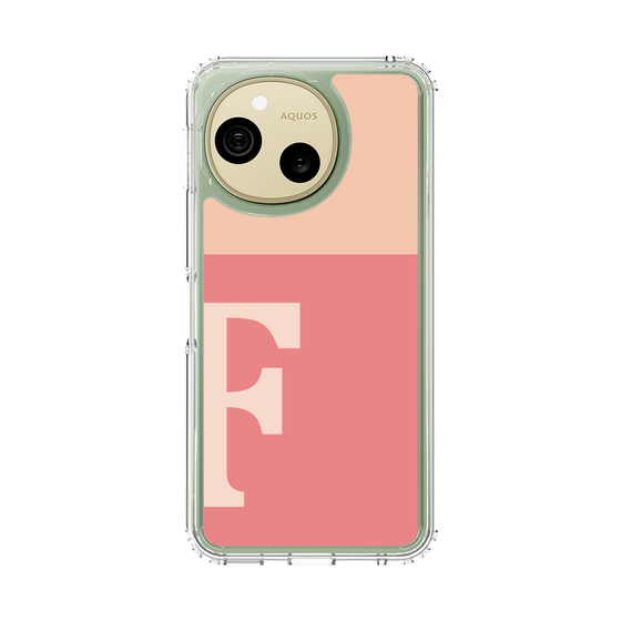 スリムプロテクションケース［ オリジナル - initial two tone - F pink ］