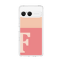 スリムプロテクションケース［ オリジナル - initial two tone - F pink ］