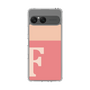 スリムプロテクションケース［ オリジナル - initial two tone - F pink ］