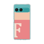 スリムプロテクションケース［ オリジナル - initial two tone - F pink ］