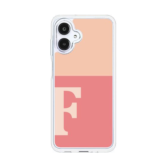 スリムプロテクションケース［ オリジナル - initial two tone - F pink ］