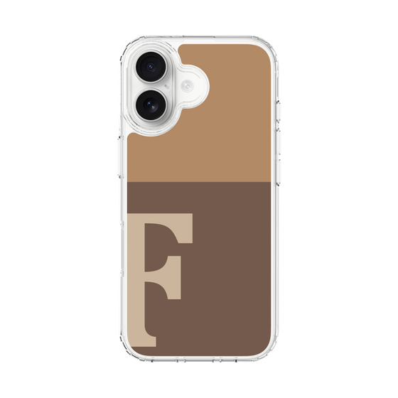 スリムプロテクションケース［ オリジナル - initial two tone - F brown ］