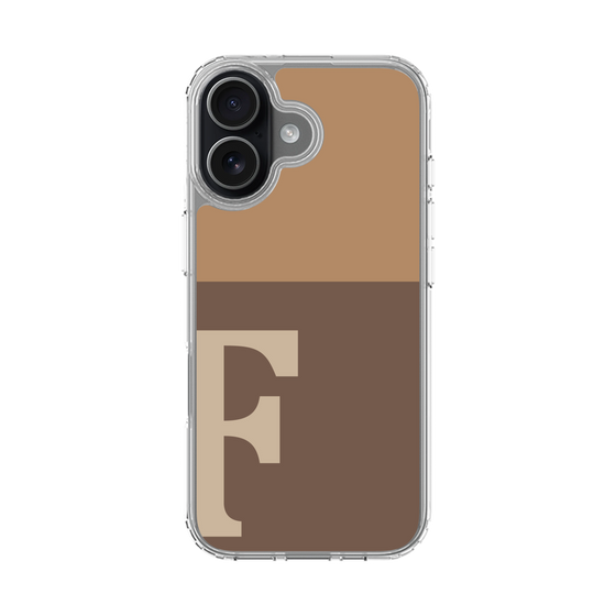 スリムプロテクションケース［ オリジナル - initial two tone - F brown ］