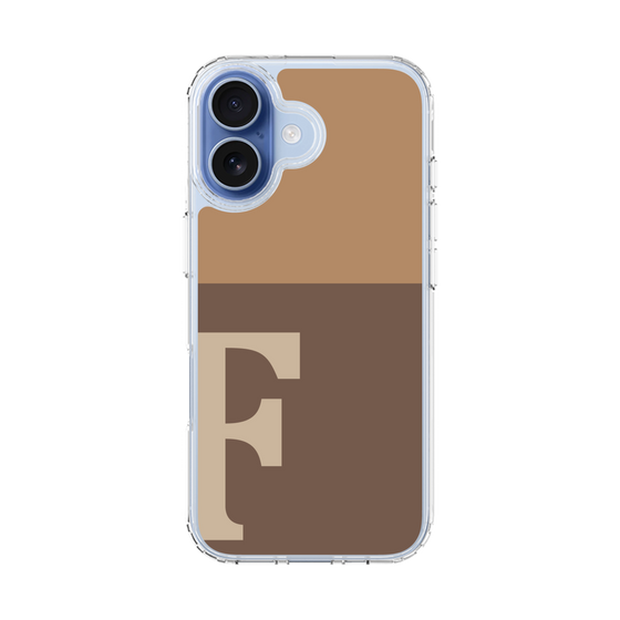 スリムプロテクションケース［ オリジナル - initial two tone - F brown ］