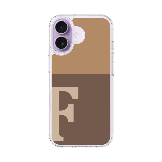スリムプロテクションケース［ オリジナル - initial two tone - F brown ］