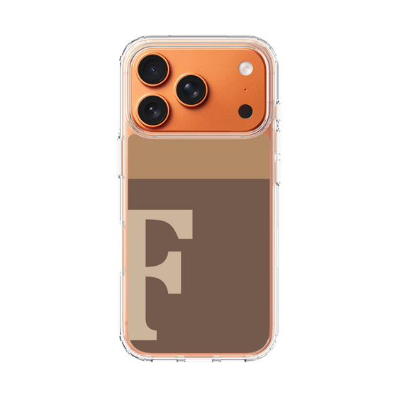 スリムプロテクションケース［ オリジナル - initial two tone - F brown ］