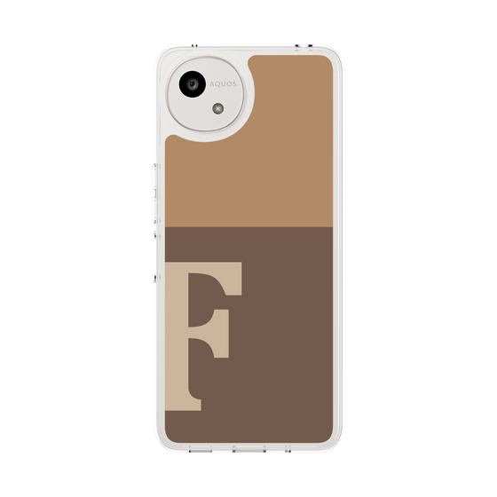スリムプロテクションケース［ オリジナル - initial two tone - F brown ］