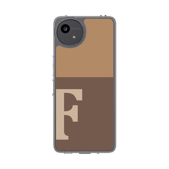 スリムプロテクションケース［ オリジナル - initial two tone - F brown ］