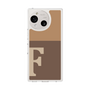 スリムプロテクションケース［ オリジナル - initial two tone - F brown ］