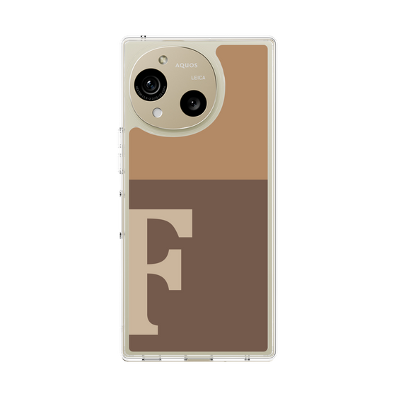 スリムプロテクションケース［ オリジナル - initial two tone - F brown ］