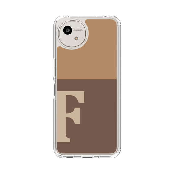 スリムプロテクションケース［ オリジナル - initial two tone - F brown ］
