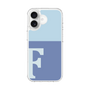 スリムプロテクションケース［ オリジナル - initial two tone - F blue ］