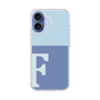 スリムプロテクションケース［ オリジナル - initial two tone - F blue ］