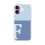スリムプロテクションケース［ オリジナル - initial two tone - F blue ］