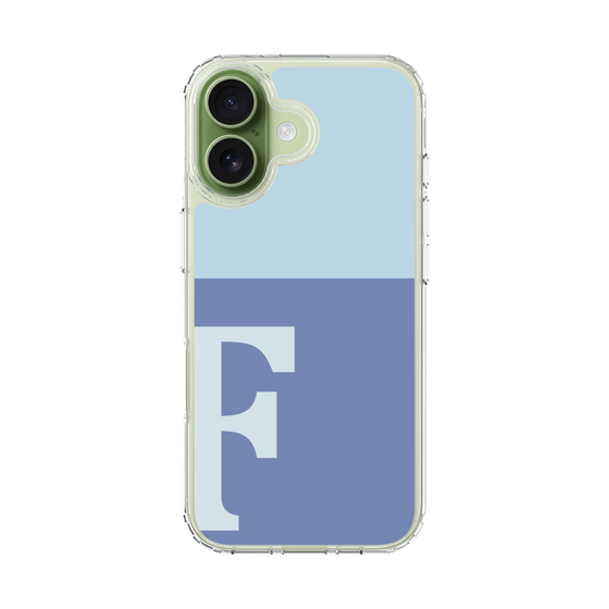 スリムプロテクションケース［ オリジナル - initial two tone - F blue ］