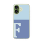 スリムプロテクションケース［ オリジナル - initial two tone - F blue ］